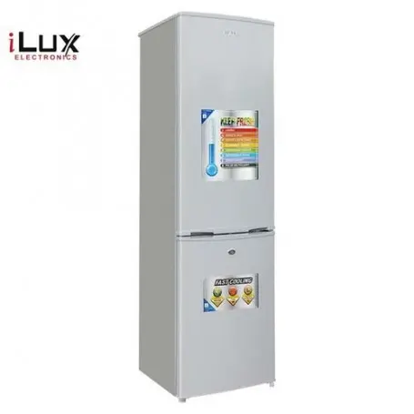 ilux refrigerateur combine ilcb325 economique 258 l gris 6 mois garantie 1
